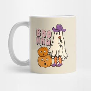 Halloween Boo Haw Ghost Funny Cowboy Cowgirl Mug